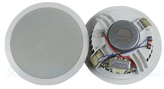 6W Background Music Speaker 6 Inch Smallpox Horn Suction top speaker Public broadcast constant pressure horn