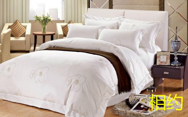 Khách sạn In Bộ đồ giường khách sạn Vỏ gối màu trắng Bông vải Cotton Bộ nhớ tuổi thơ gối cho bé