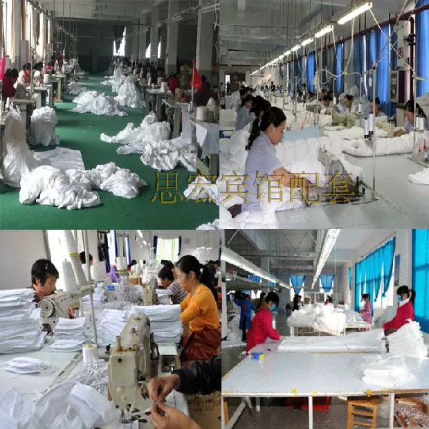Khách sạn khách sạn khăn trải giường khách sạn tấm vải bông giá cả phải chăng mã hóa trở lại từ vải cotton polyester mẫu ga giường đẹp