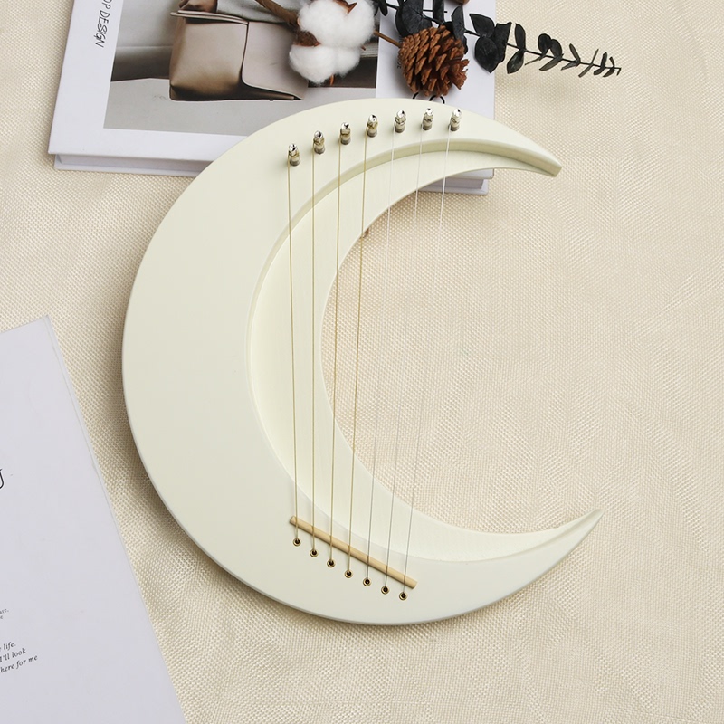 7-String 19-String Crescent Lyre, Moon Lyre, Small Harp for Beginners, Lyre, Niche and Unpopular Musical Instrument 7-String 19-String Crescent Lyre, Moon Lyre, Small Harp for Beginners, Lyre, Niche and Unpopular Musical Instrument