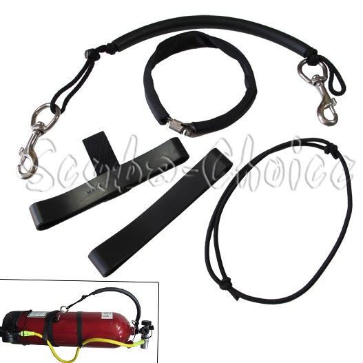 Side-hung BCD hoop combination for 12-liter cylinders Technical diving Side-hung hole dive double bottle Single bottle