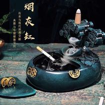 New Chinese Advanced End Atmospheric Sensation Office Ashtrays Creativity Personality Trend With Lid Home Living Room Back-Back