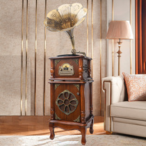 Jinmo European-style phonograph retro living room vinyl record player antique solid wood streamer Bluetooth phonograph 206