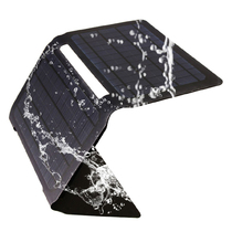 ETFE laminate 20W solar panel Dual USB port waterproof folding camping travel charger