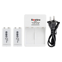 Soshine rechargeable lithium battery 9V charger suit 680 mAh time wireless microphone multimeter microphone