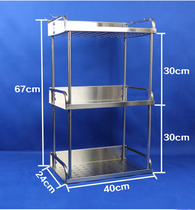 Kitchen shelving shelves 3-layer storage rack shelves shelving floor shelf finishing frame stainless steel color shelf