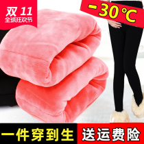 2021 pregnant woman plus suede thickened underpants ultra-thick and warm cotton pants pregnant woman winter northeast special pregnant woman cotton pants