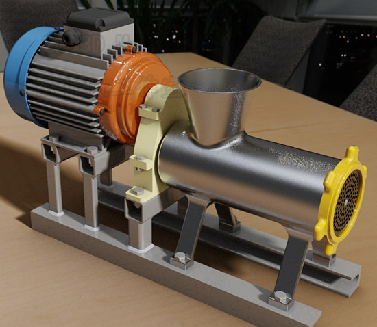 电动绞肉机Meat grinder机械结构工业设计3D图纸三维模型资料建模