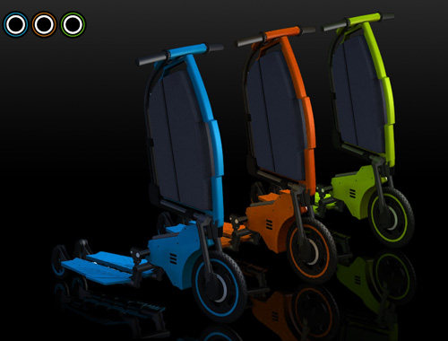 ebike三轮电动车折叠自行车工业设计图纸3D三维模型设计资料建模