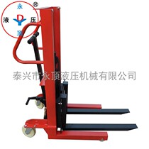 CTY Manual Hydraulic Stacker Forklift Single Chain 0 5 Tons Liter 12 Meters Manual Stacker Truck Loading and Unloading Truck