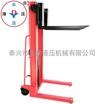 Jiangsu Taixing No. 14 I-beam 3 tons manual hydraulic stacking high forklift truck hydraulic truck Lifting truck Loading and unloading truck