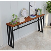 Modern simple solid wood heating shelve bill corridor aisle strip narrow table for table incense case Xuanguan Table