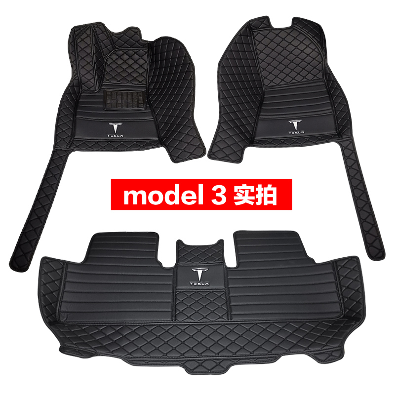 21 domestic Tesla Model 3 mats are fully surrounded by Tesla Model Y special car mats waterproof