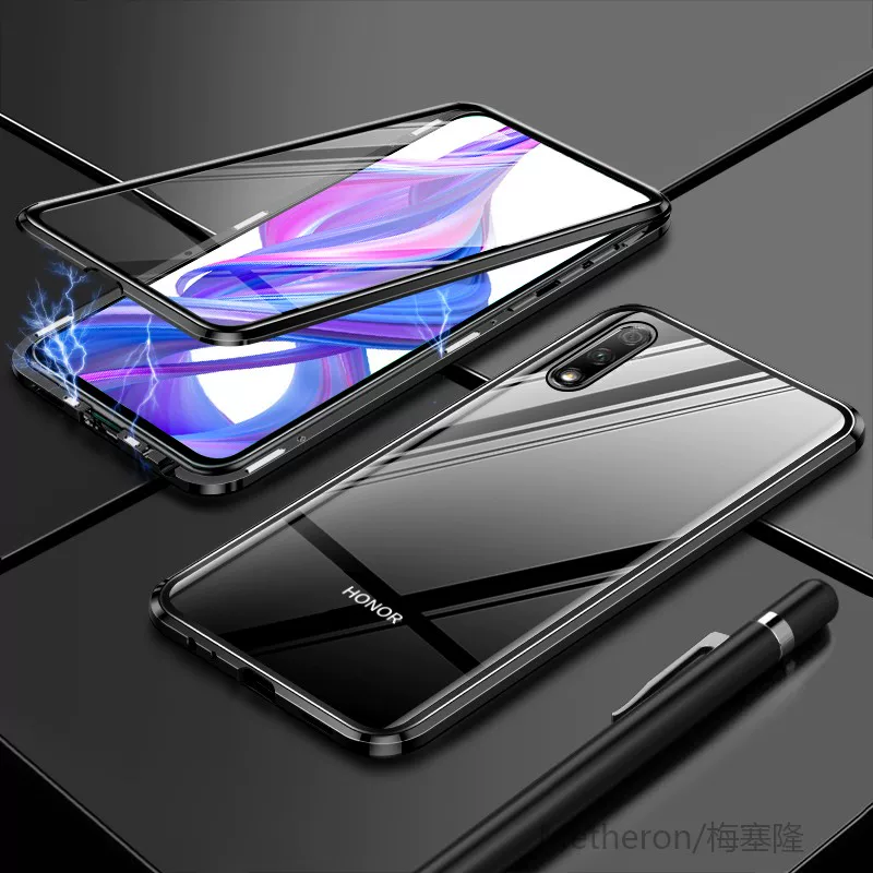 [*Роскошный металлический Flip-чехол для Huawei Honor 10 10Lite V10 Magne]