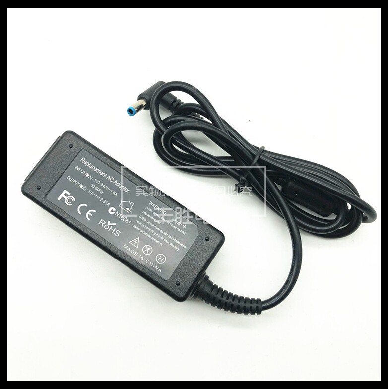 Power adapter charger 19 5V2 31A blue interface small mouth with needle HSTNN-LA40