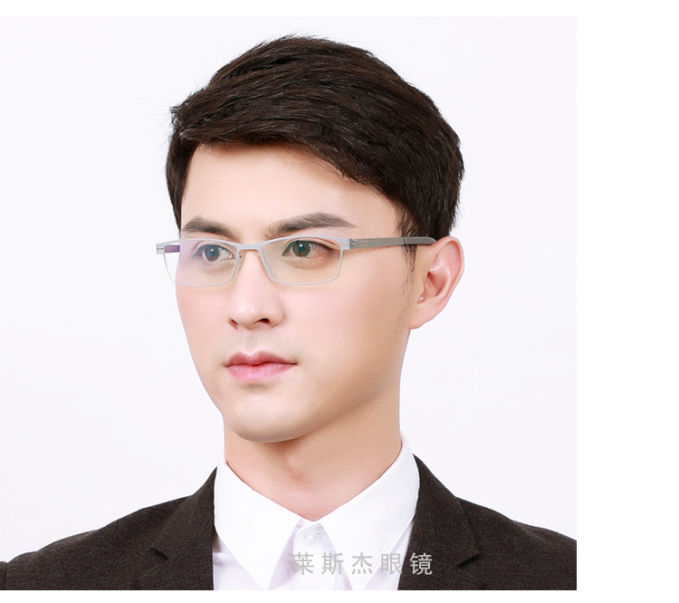 Kính cận thị kính vuông siêu nhẹ nam thoải mái full frame không cần vít cá tính với khuôn mặt nhỏ IC siêu mỏng Đức kính lọc ánh sáng xanh