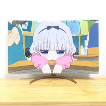 New desktop computer 32 inch curved screen universal cute printed fabric dust cover simple fashion universal dust cover