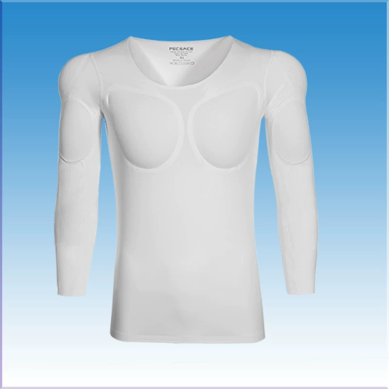 Искусственный мужской торс, невидимая футболка, slim fit, с коротким рукавом, косплей