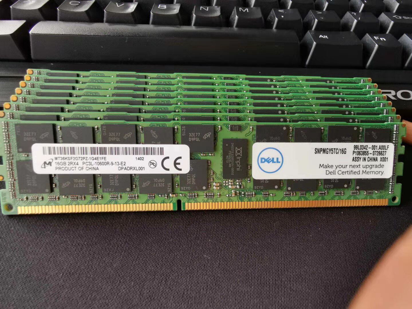 DELL SNPMGY5TC 16G 1333 REG memory R620 R710 R710 R720 T610 R920