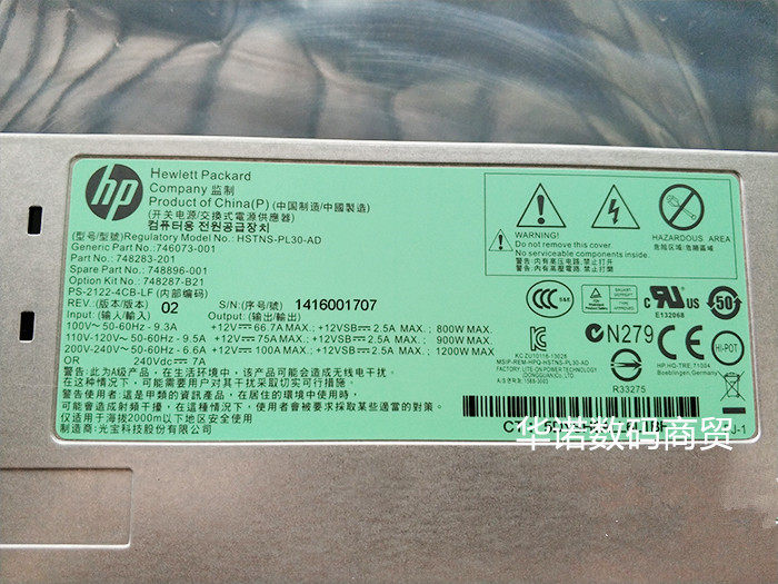 HP 748283-201 DL560 580 G9 1200W Power Supply HSTNS-PL30-AD Original
