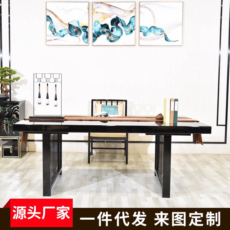New Chinese style solid wood tea table and chairs modern minimalist Zen design Kung Fu tea home tea art table combination furniture