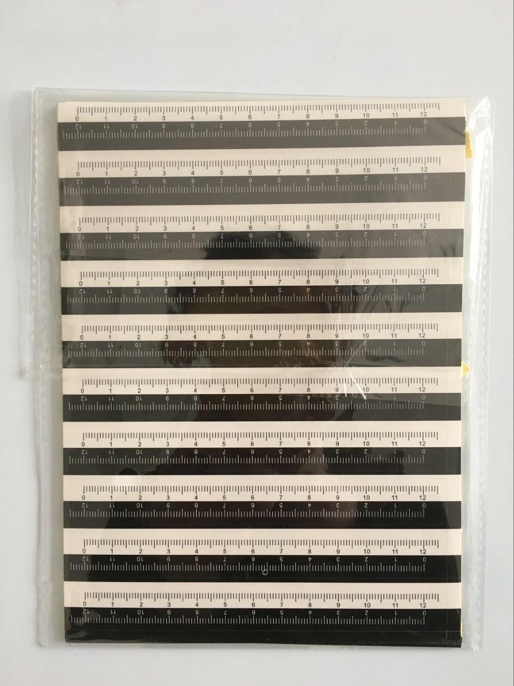 12cm black and white bicolor adhesive proportional scale 100 strips of forensics graduated scale photographic scale