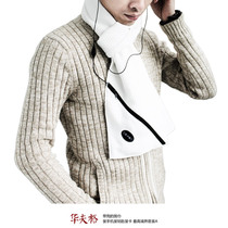 Redalex Waffle Natural Fiber Stereo Storage Scarf) Scarf with Pocket