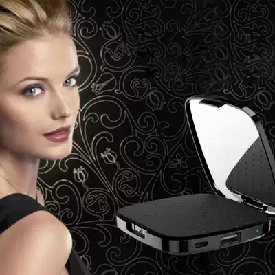 LiLpartner Dream Girl Makeup Mirror Mobile Power Supply) Only weighs 90g) Stylish and elegant)3000mAh