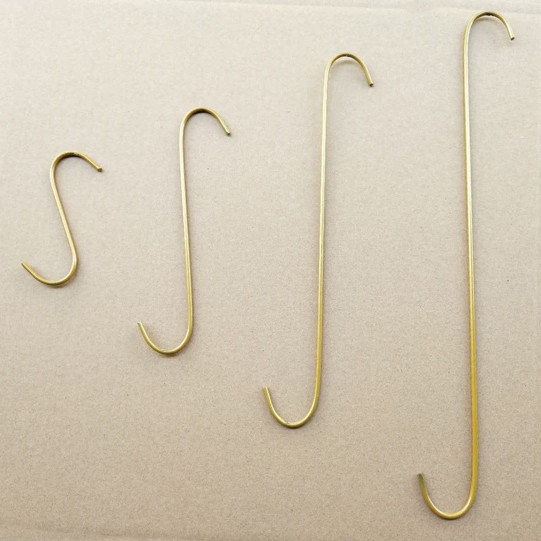 Golden Long S Hook S Type Hook Baking Lacquer Shook Clothing Shop S Hooked hook Hook Son Clothes Hanger Hook