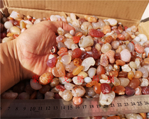 Natural Alxa Gobi agate Gobi stone Mongolian flower-eye agate loose beads strange stone rough stone one pound