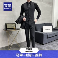 Комплект, жилет, рубашка, штаны, 3 предмета