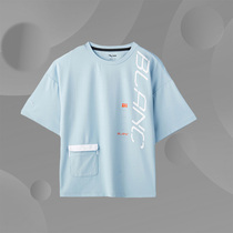 Anta Children's Wear 20 Years Little Boy Crewneck Short Sleeve Knitted Shirt Summer Anti-mosquito Cotton Sweat Absorbing 352029116