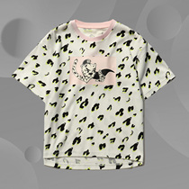 Li Ning Children's Wear 2021 Summer New Girls Crewneck Short Sleeve T-shirt Children's Short Sleeve T-shirt YHSR044