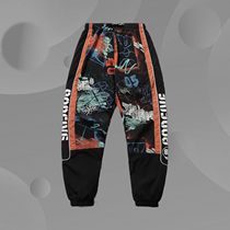 Li Ning (2021 New Product) BADFIVE Basketball Series Men's Collated Loose Sports Pants AYKR129