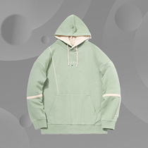 Li Ning new products 2021 new weaters Mens Mickey joint full print Leisure loose Even hat blouses AWDR121