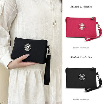 Wrist Phone Bag for Women 2025 New Model Oxford Cloth Small Clutch Bag Mom's Handbag Three-Layer Coin Purse