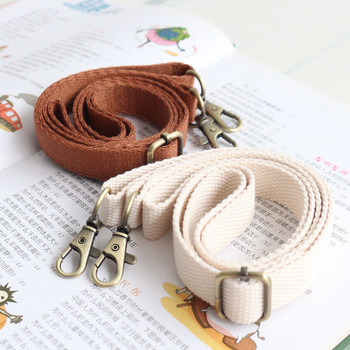 Three-Color Patch Adjustable Long Shoulder Strap Bag Accessories Diagonal Cotton Webbing Crossbody Bag with Cloth Bag Replacement Bag Strap