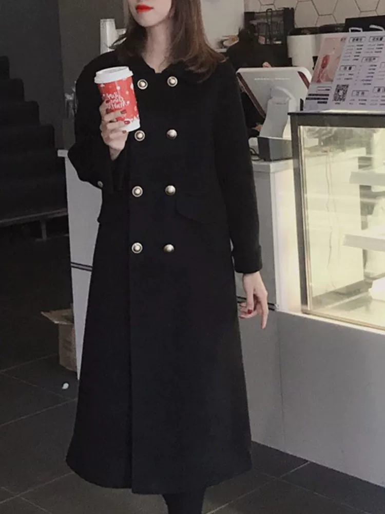 Woolen coat, woolen down jacket, plus size, 2023 collection, Korean style, oversize, increased thickness