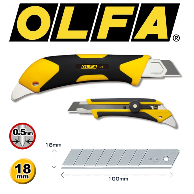 [USD 16.30] Olfa Original Japanese Art Knife L5 Helix Lock Cutting