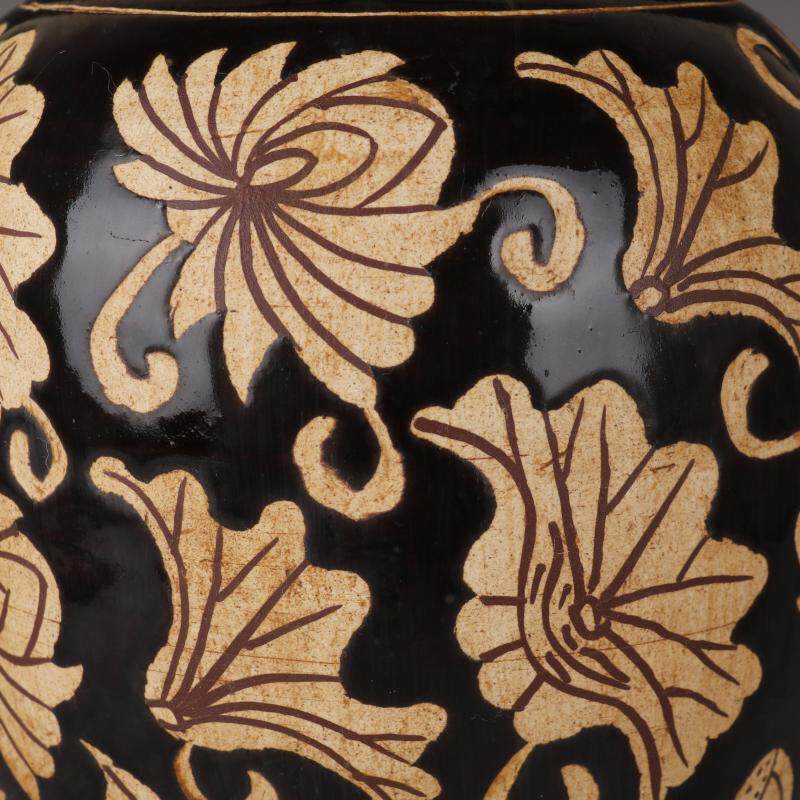 宋吉州窑黑釉剔花梅瓶：穿越千年的艺术之美-仿古瓷器-淘宝好物网