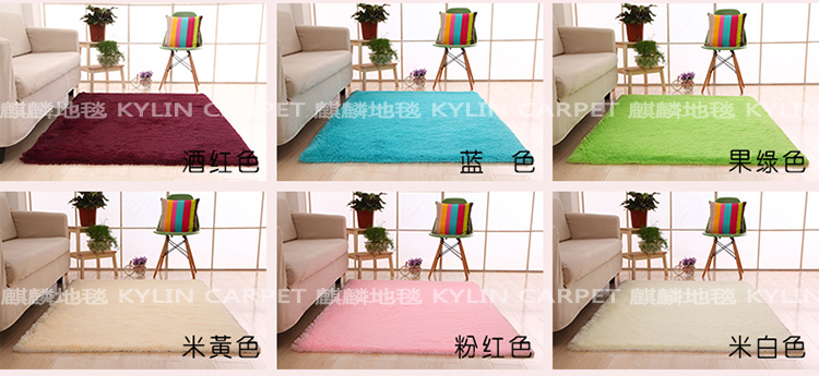 Lụa dày tóc thảm phòng khách bàn cà phê thảm phòng ngủ cạnh giường ngủ thảm tùy chỉnh phòng cửa hàng đầy đủ có thể giặt được mà không phai thảm nỉ