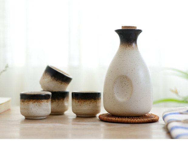 Rượu sake phong cách Nhật Bản bộ rượu vang phù hợp với rượu sake rượu vang trắng rượu mạnh bình rượu nhỏ ly rượu hầm nhà ấm rượu bình đồ khui rượu