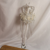 Bride wedding Net red wedding photo studio photo props creative hand Flower Queen bouquet wedding cane