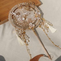 Champagne bride Chinese wedding group fan fan fan fan fan fan fan fan fan fan fan fan fan DIY material pack