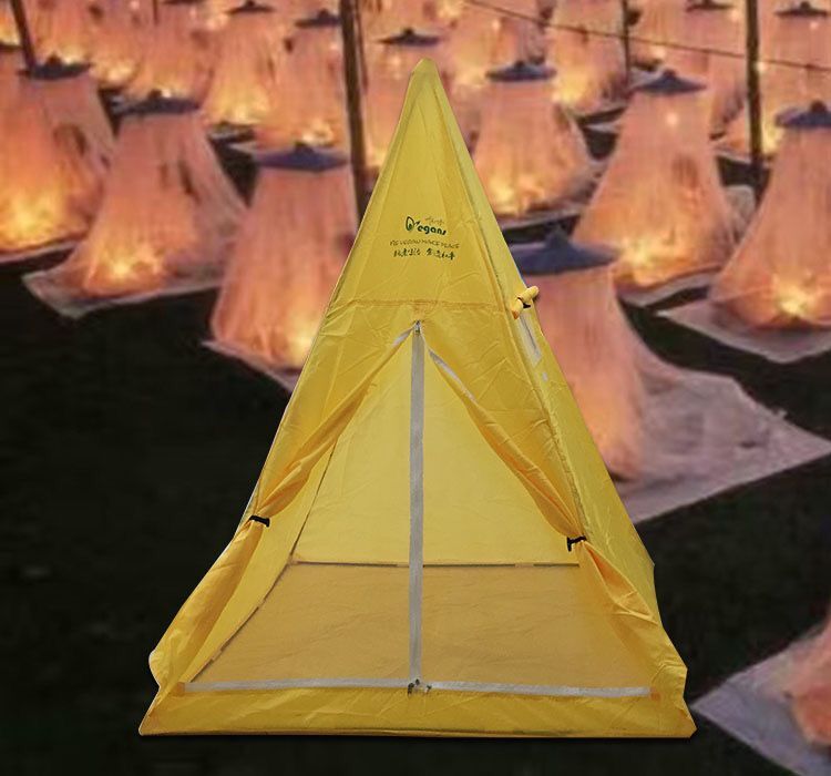 Pyramid meditation meditation mosquito net single ultra-light anti-mosquito and weatherproof outdoor camping field camping tent