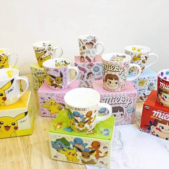 Japanese-Style Anime Cartoon Ceramic Breakfast Milk Mug, Customizable Elf Cup, Multiple Styles to Choose from