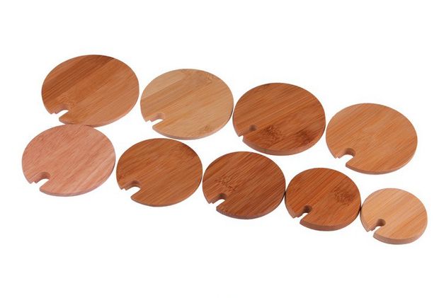 Thời trang sáng tạo cốc cà phê nắp cốc nắp cốc nắp tre nắp thủy tinh nắp gốm nắp nắp có nắp - Tách bình nước thủy tinh 500ml