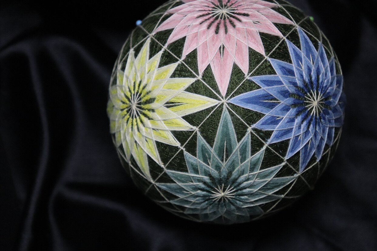 mango Temari ball know whether the flower plant dyeing thread material package 12cm