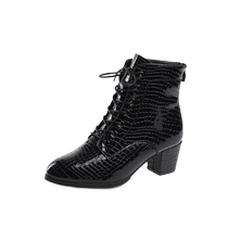Haroman Autumn Winter New Genuine Leather Dance Shoes Morden Ballroom Dancing Boots Dancing Not Tired Feet Sailors Latin Dancing Shoes Women