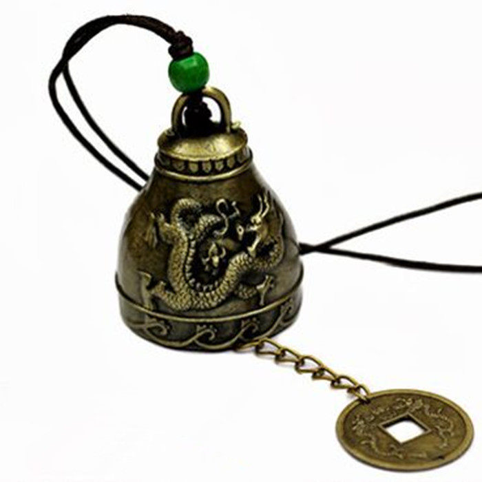 Bell Bronze Bell Feng Shui Wind Bells Yunnan Ethnic Retro Metal Small Bell Pendant Door Decorated Doorbell Car Pendant Pau Ping An